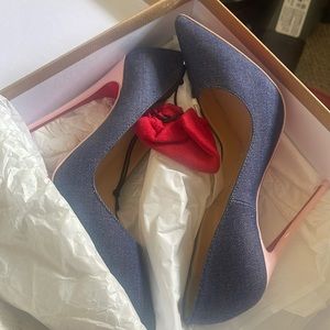 Christian Louboutin demin/ patent So Kate